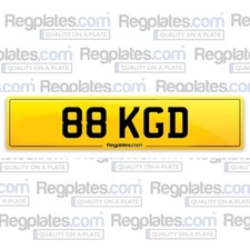 88 KGD - Car Number Cherished