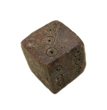 ANCIENT ROMAN B0NE GAMING DICE CA 1ST TO 3RD CENTURY AD