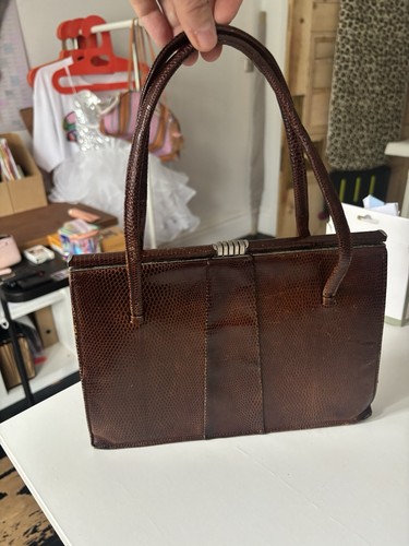 Authentic vintage brown real - vintage,