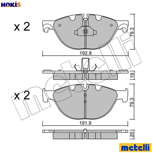Brake pad set disc - brake,