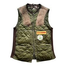 Barbour Vintage Keeperwear Moleskin Quilted Gilet Vest Hunting Shooting Size M