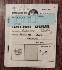 RATION BOOK_ WILLIAM CLEAVES _