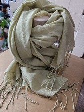 Frangi Lime Green Scarf 100% Wool @66cmW 168cm L