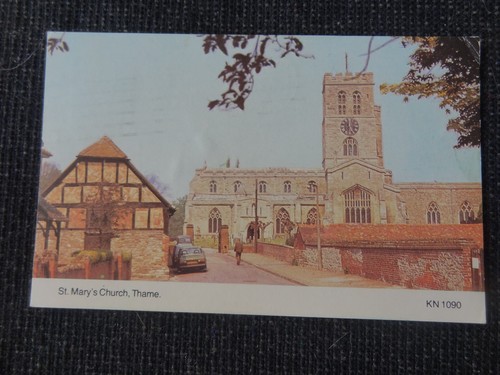Marys church thame postcard - church,