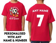 Born To Play Pride North London Personalised Baby Grow T-Shirt Bib Kids Arsenal