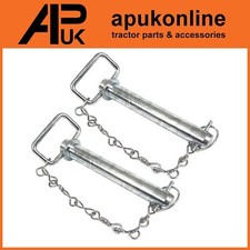 2x Hitch Pin 25mm w/ Chain &