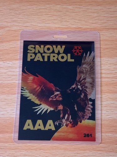 Snow patrol 2012 tour laminate - snow,