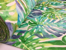 Purple Tropical Palm Leaves