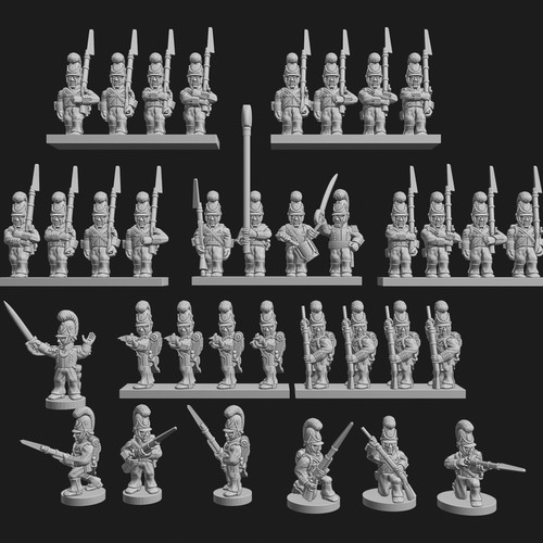 Napoleonic bavarian infantry - napoleonic,