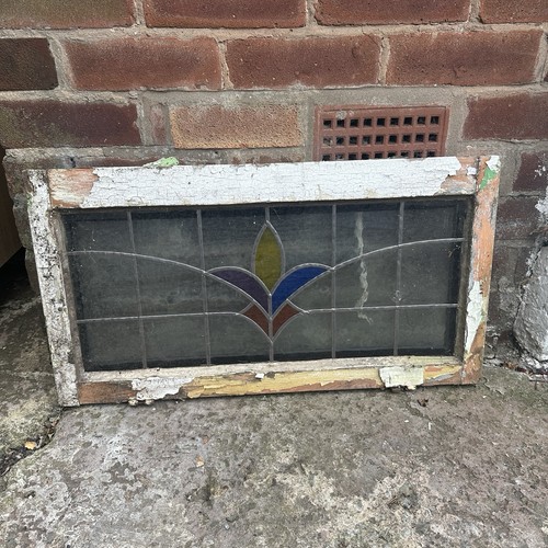 Vintage leaded stained - leaded, glass