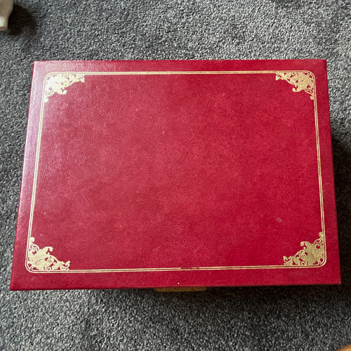 Dewar white label - label, red