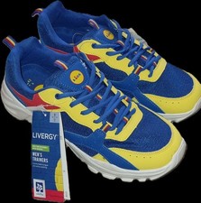 LIDL Blue/Yellow/Red Men's Trainers UK Size 9 - BNWT