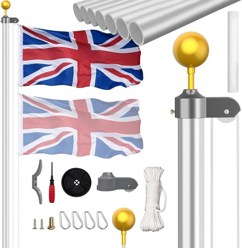 20ft sectional flagpole - 20ft(6m),