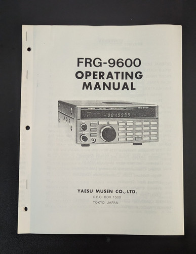 Yaesu frg 9600 operating - frg-9600,