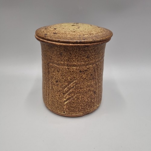 Vintage studio pottery lidded - pottery,