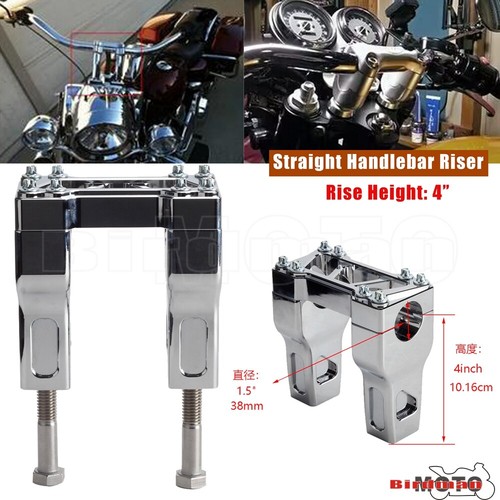 Chrome handlebar riser 2 - chrome,
