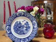 25cm olde alton ware England blue wıllow antıque plate