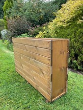 Wooden patio planter - planter, large