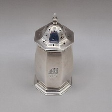 Antique solid silver pepper - solid,
