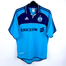 Original Olympique de Marseille 2000-2001 Home Football Maillot Shirt Adidas