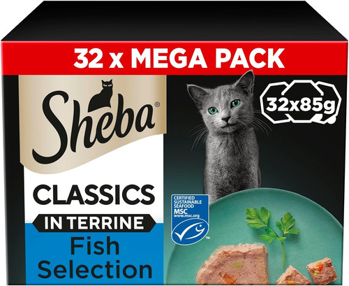 Sheba classics cat food trays - sheba,