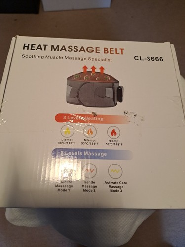 Heat massage belt cl3666 new - massage,