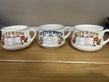 Vintage Soup Mugs X 3