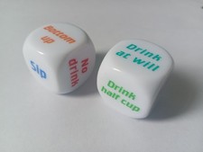 2 X Dice Drinking Game Pub Bar
