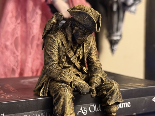 Sad pirate sitting - sitting, a