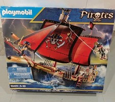 Playmobil 70411 Floating Pirate Ship Play Set With Cannon Retired Set.New/Sealed