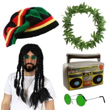 ADULT RASTA MAN SET JAMAICAN