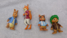 Bundle of 3 Nickelodeon Peter Rabbit Action Figures Mr Todd Fox Benjamin Nutkin