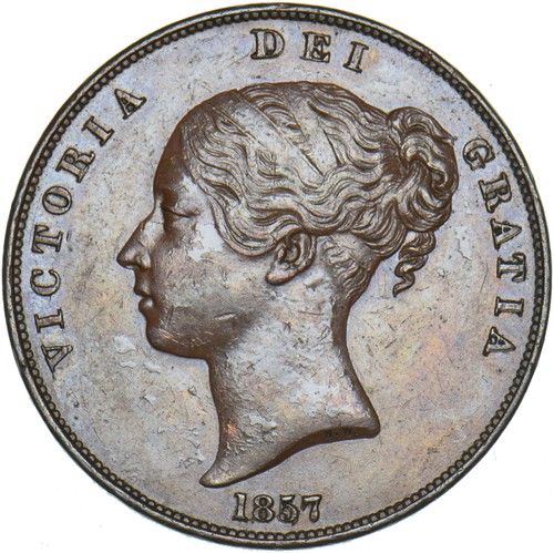 1857 penny victoria - 1857,