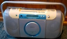 Sony CFD-E100L Radio CD Cassette Tape Recorder Player Portable Boombox 