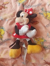 Disney Store Minnie Mouse Snuggle Snapper Plush Doll Can Put On Pram