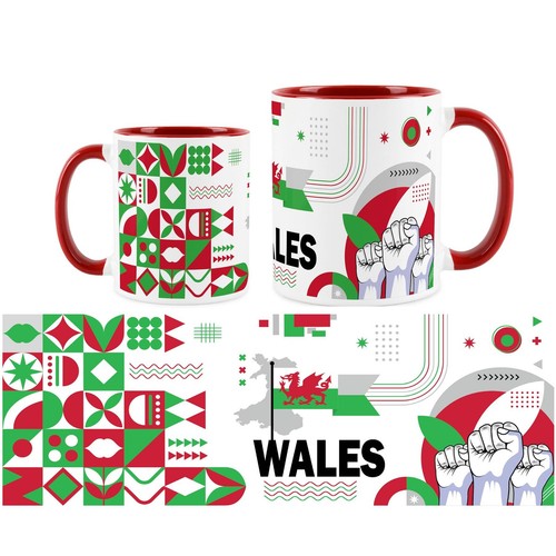 Wales mug welsh flag - wales,