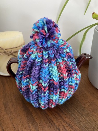 Hand knitted tea cosy - knitted,