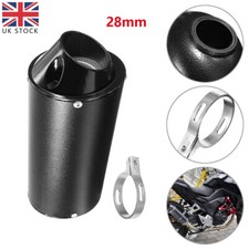 28mm Black Exhaust Pipe Muffler Motorcycle Quad Dirt Pit Bike ATV 90 /110 /125cc