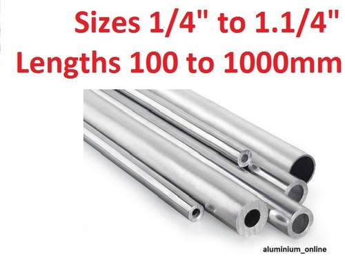 Aluminium round tube - aluminium, 1/4"