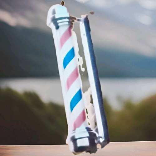 Rotating wall mount barber - mount,