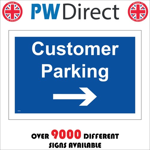 Sign customer parking right - sign,