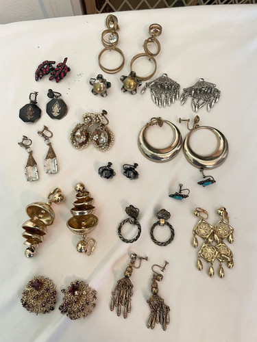 Lot pairs vintage clip - vintage,