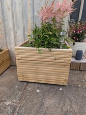 Wooden Decking Planter Garden