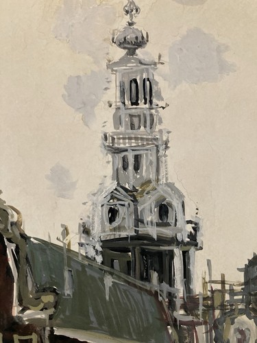 Michel henry gouache painting - henry,