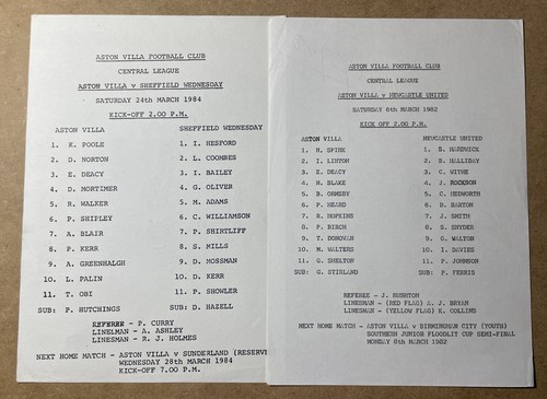 Aston villa reserves sheffield - aston,