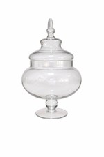 Clear glass apothecary - glass, jar
