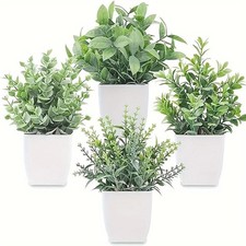 SET OF 4 ARTIFICIAL PLANTS IN