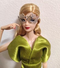 1:6 Doll Metal Masquerade Mask