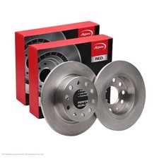 2x APEC Rear Brake Discs For