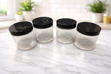 200ml Clear Plastic Jars with